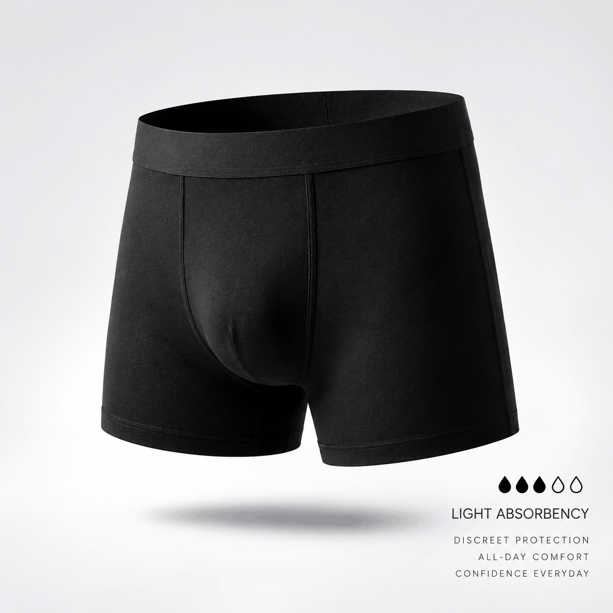 Men’s Light Absorbent Washable Incontinence Boxer