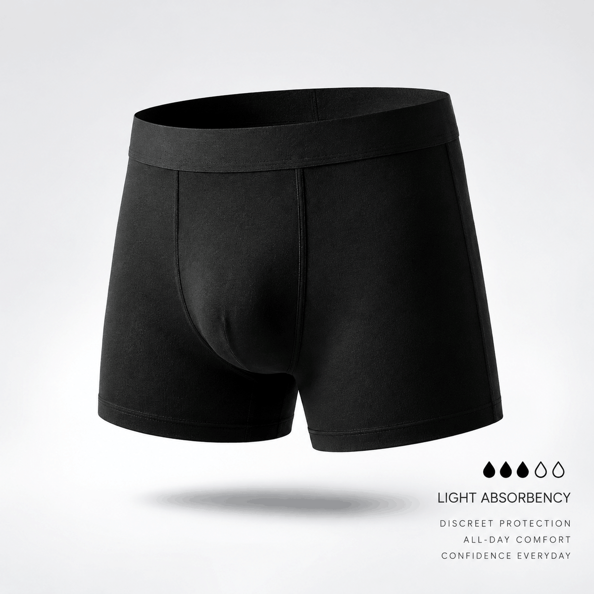 Men’s Light Absorbent Washable Incontinence Boxer
