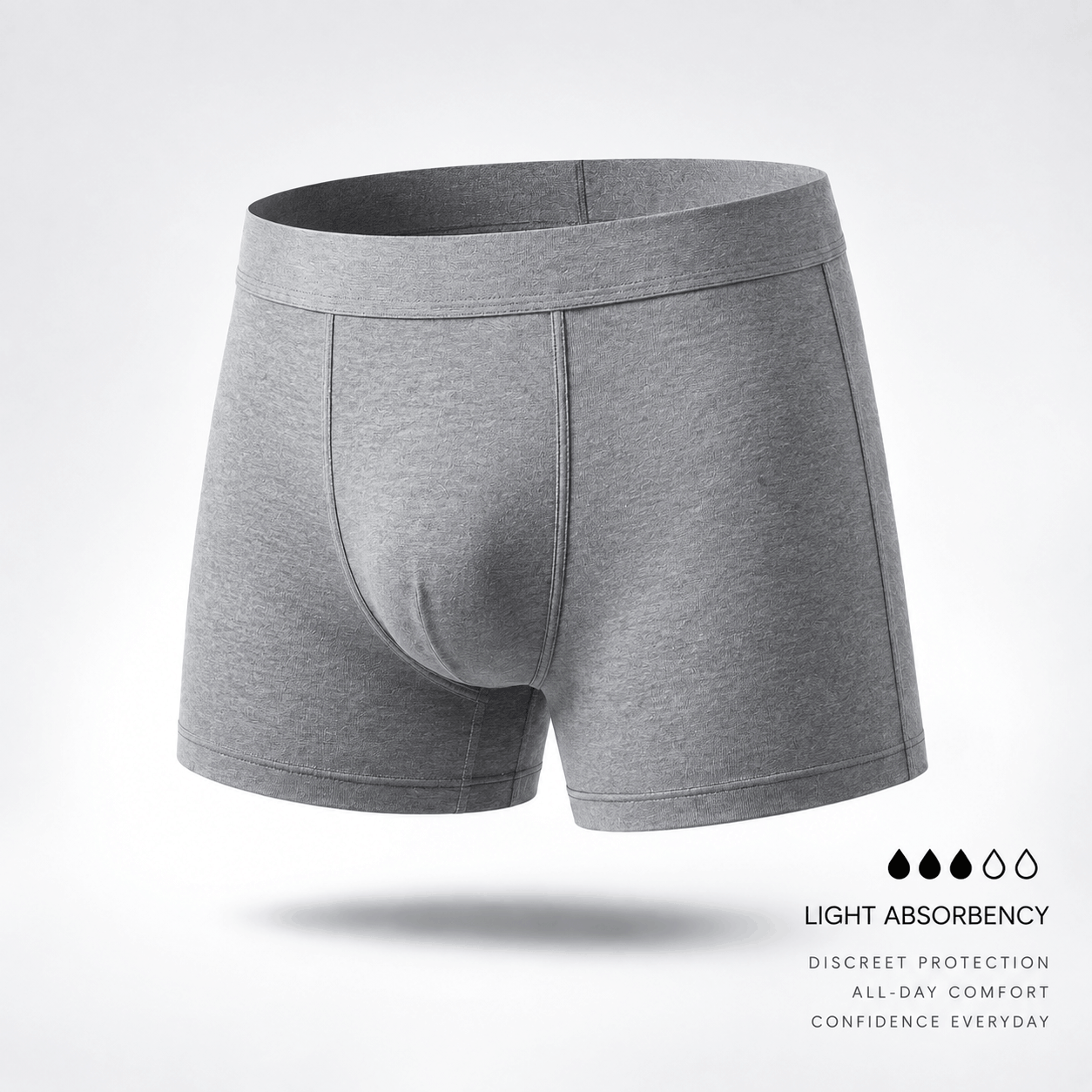 Men’s Light Absorbent Washable Incontinence Boxer