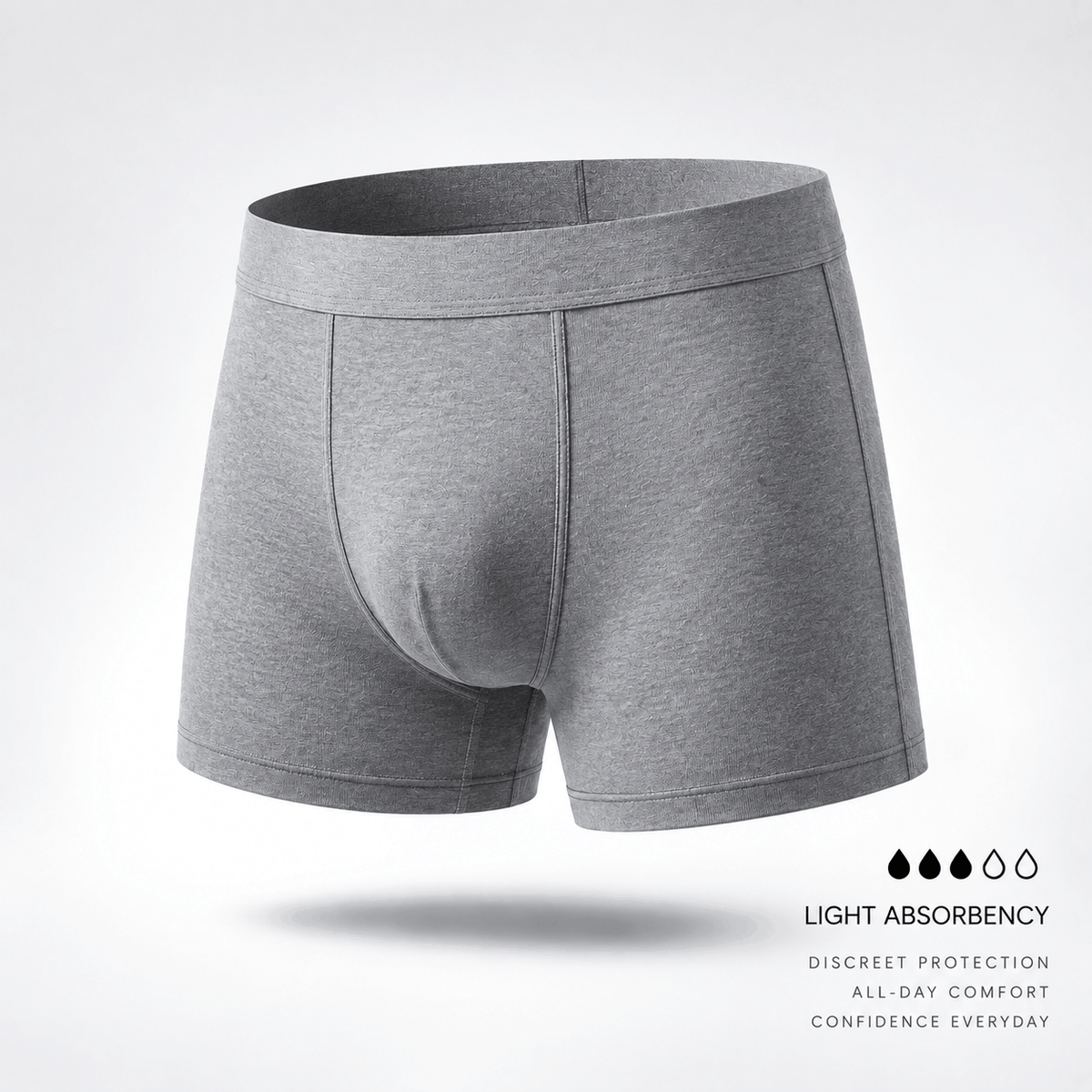 Men’s Light Absorbent Washable Incontinence Boxer