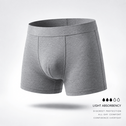 Men’s Light Absorbent Washable Incontinence Boxer